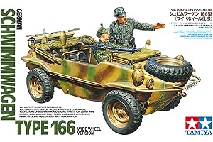 Tamiya 35393 1:35 German Swimming Trolley T166 Wide Model Building Kit, Hobby, Military, Plastic, Standing Model