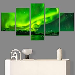 SIGNWIN 5 Panel Canvas Wall Art Astronomy &...