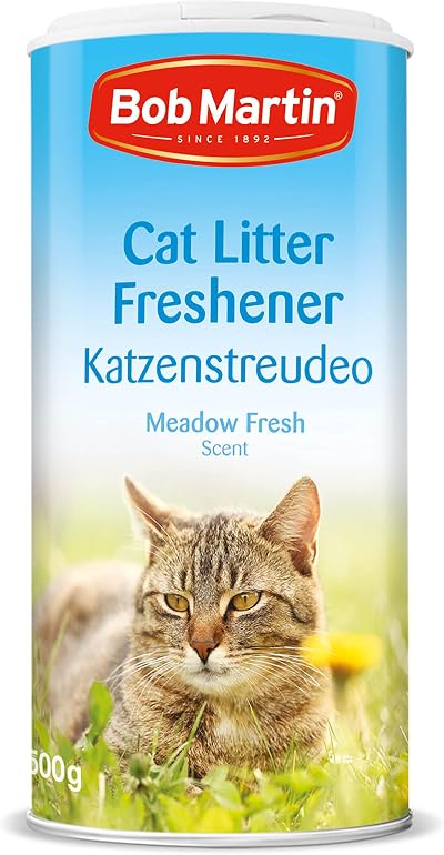 Bob Martin Cat Litter Freshener Powder Meadow Fresh Scent 500g UK