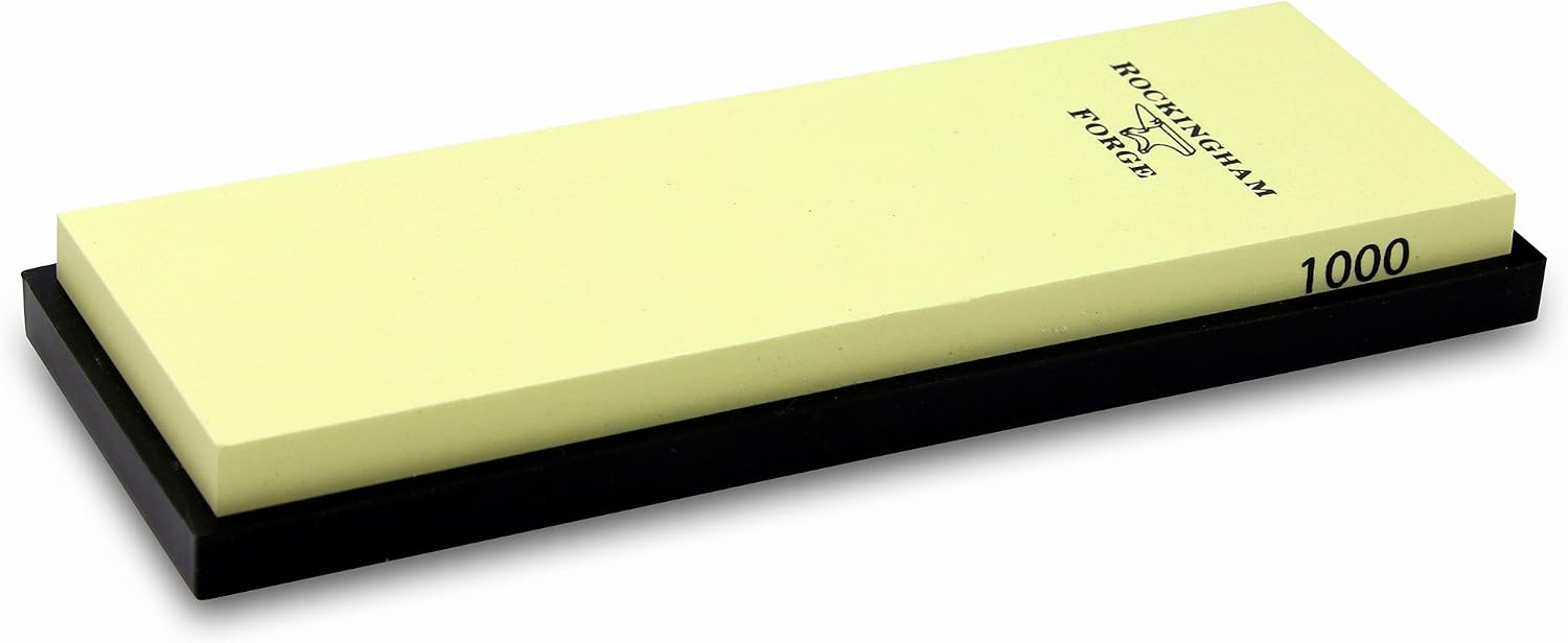 Rockingham Forge SUPERSHARP Whetstone, Medium 1000 Grit, Professional Knife Sharpening Stone with Non-Slip Base, 18x6x1.5cm