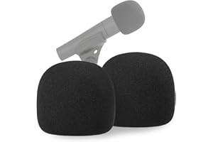 SM57 Pop Filter Foam Cover - Mic Windscreen Wind Cover Customized Compatible with Shure SM-57 Microphone to Blocks Out Plosives by YOUSHARES (2 PCS)