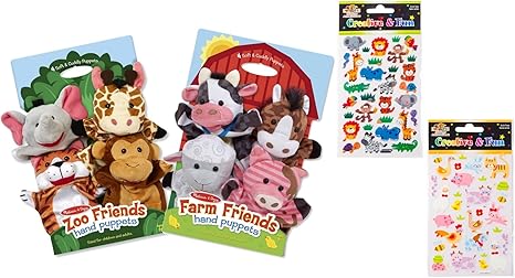 melissa & doug farm friends hand puppets