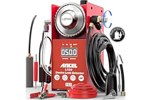 ANCEL L100 Pro Automotive Smoke Machine | EVAP Leak Detector with Built-in Air Compressor | EVAP Vacuum Fuel Leak Tester | Up