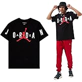 Jordan Air Stretch Tee Men's Short Sleeve T-Shirt (DV1445-010, Black/White/Black) Size Large