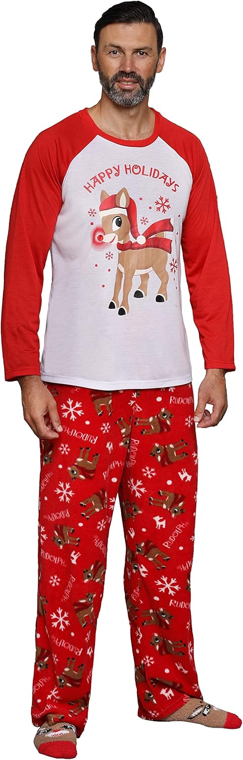 rudolph matching family pajamas