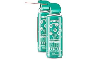 Compressed Canned Air Duster for Computer - iDuster Air Duster Compressed Air Can, 2PCS(10oz)