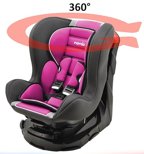 REVO Car Seat for Kids, Group 0+/1 (0 to 18 kg), NANIA Agora Pink