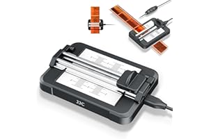 Professional Slide Film Cutter for 35MM Film & 120 Medium-Format Negatives，Negative Film Cutter with Built in 11 Levels Adjus
