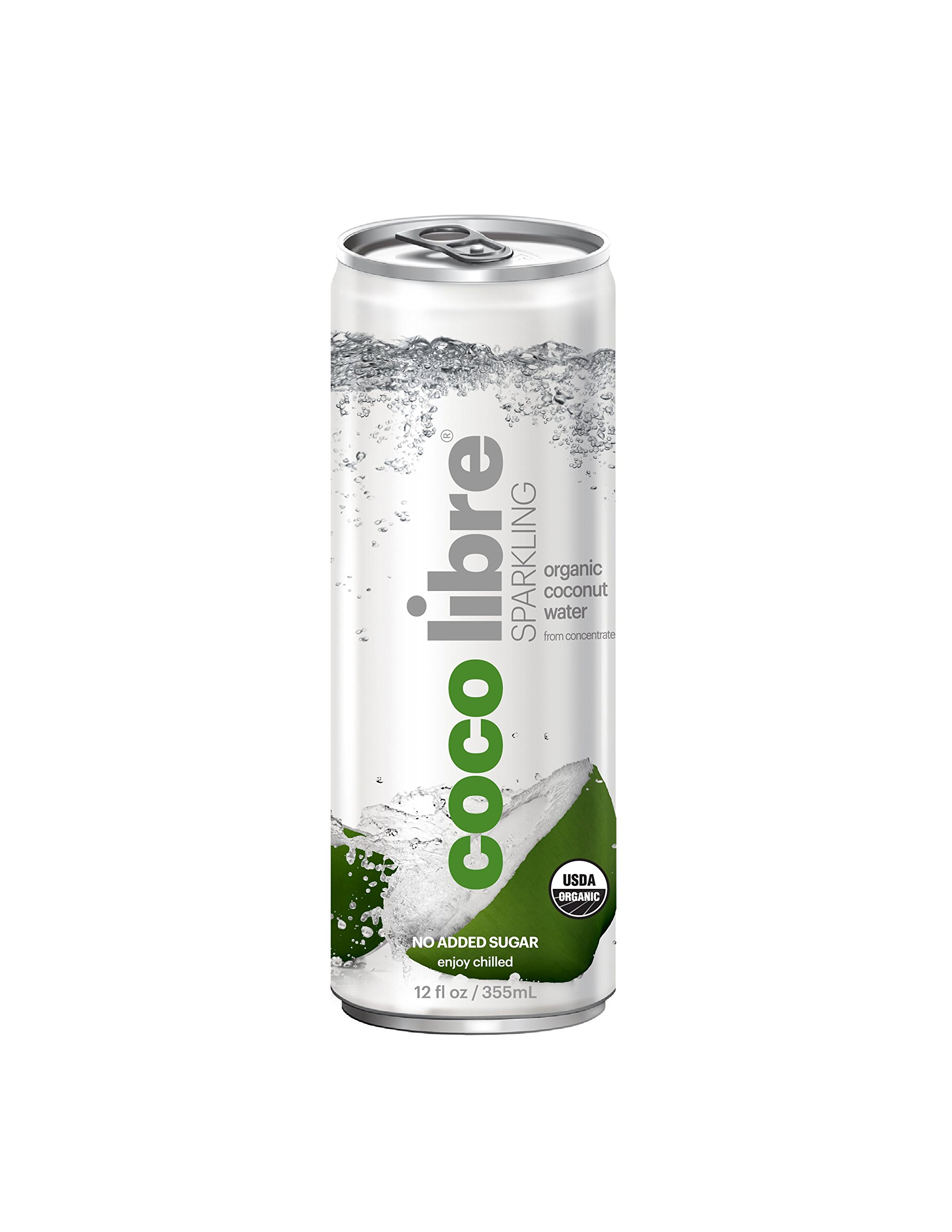 CoCo Libre Sparkling Organic Coconut Water, 12 Ounce (Pack of 12)