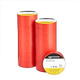 AmazonCommercial Electrical Tape 60ft Rolls | Professional Vinyl Tape, 3/4" width x 60' length (19 mm x 18.3 m), 7 mil Thickn