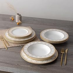 Noritake Trefolio Gold 12-Piece Dinnerware