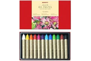 Mungyo - Water Soluble Oil Pastel, Pack of 12, Assorted Colours
