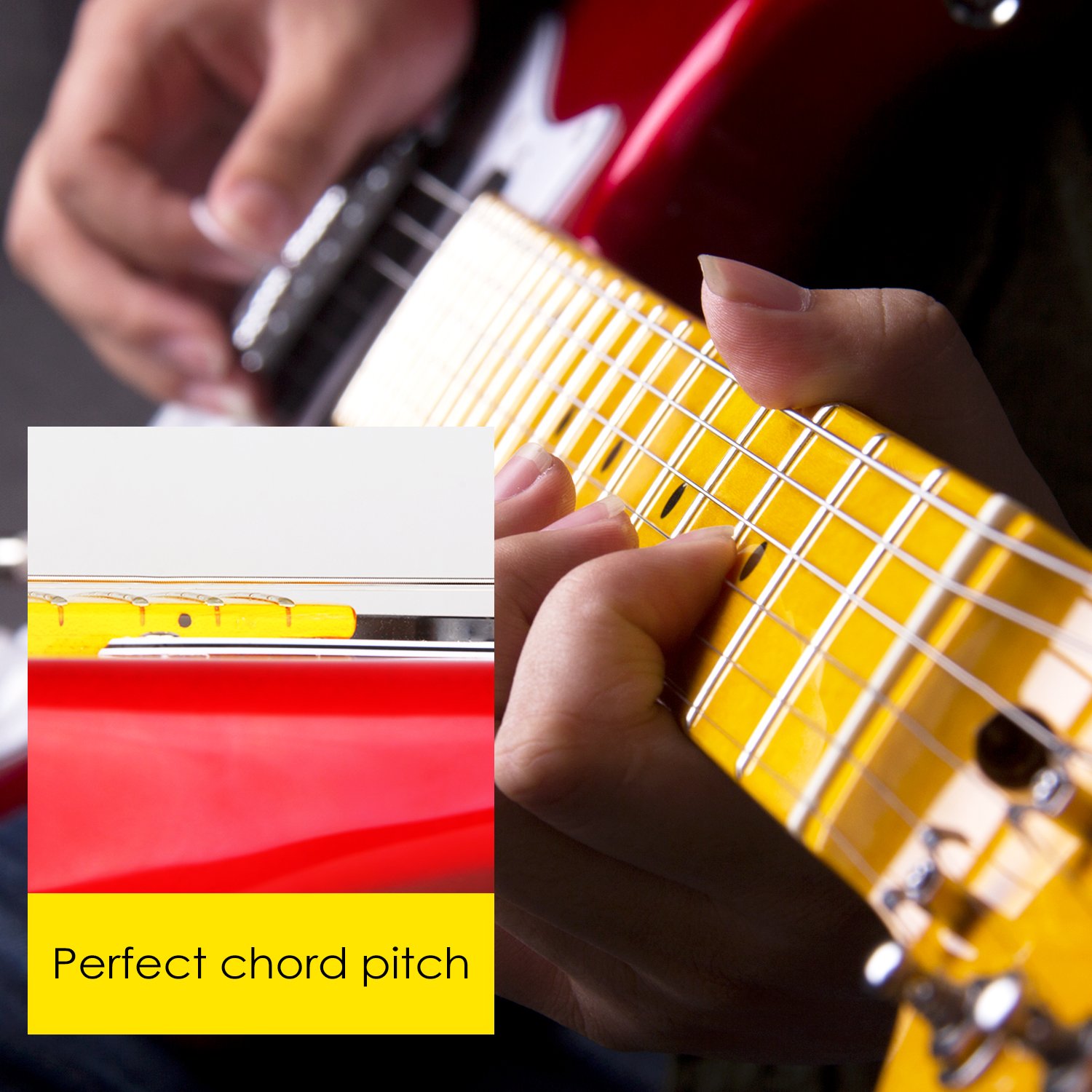 Mugig Electric Guitar Full Size 39 Inches Glossy Poplar Body Glossy Maple Fingerboard Single Single Double Pick Up Design