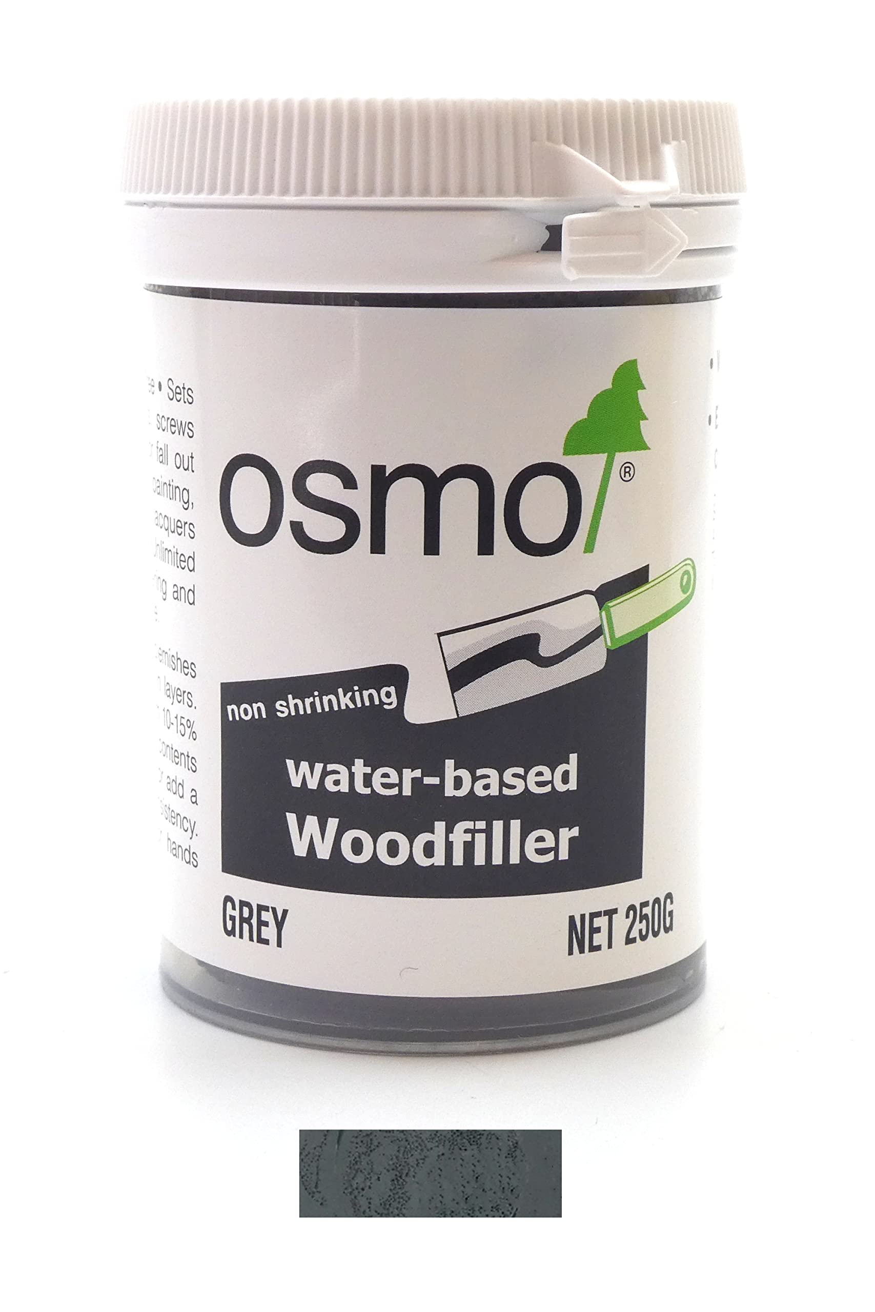 Osmo Water-Based Wood Filler 250g Grey