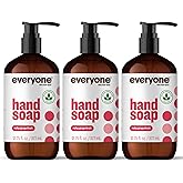 Everyone Liquid Hand Soap, 12.75 Ounce (Pack of 3), Ruby Grapefruit, Plant-Based Cleanser with Pure Essential Oils (Packaging May Vary)