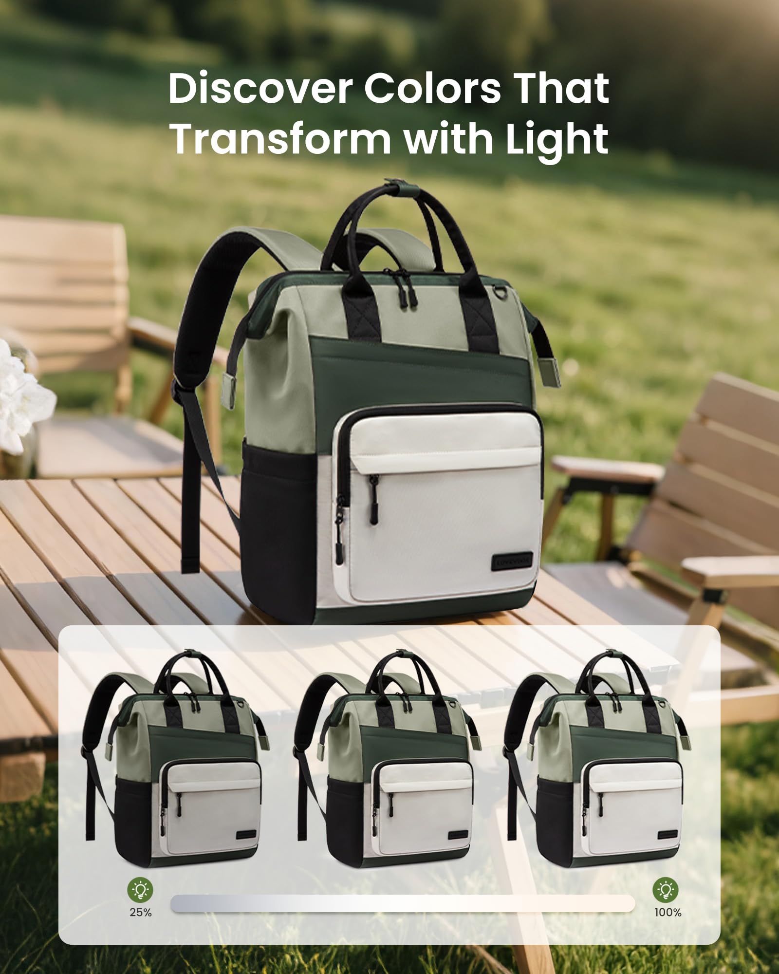 LOVEVOOK Laptop Backpack for Women, 15.6 Inch Travel Backpack for Work College Business, Water Resistant Teacher Nurse Bag with Large Capacity, School Bookbag Bags Cute Daypack for Woman Girls