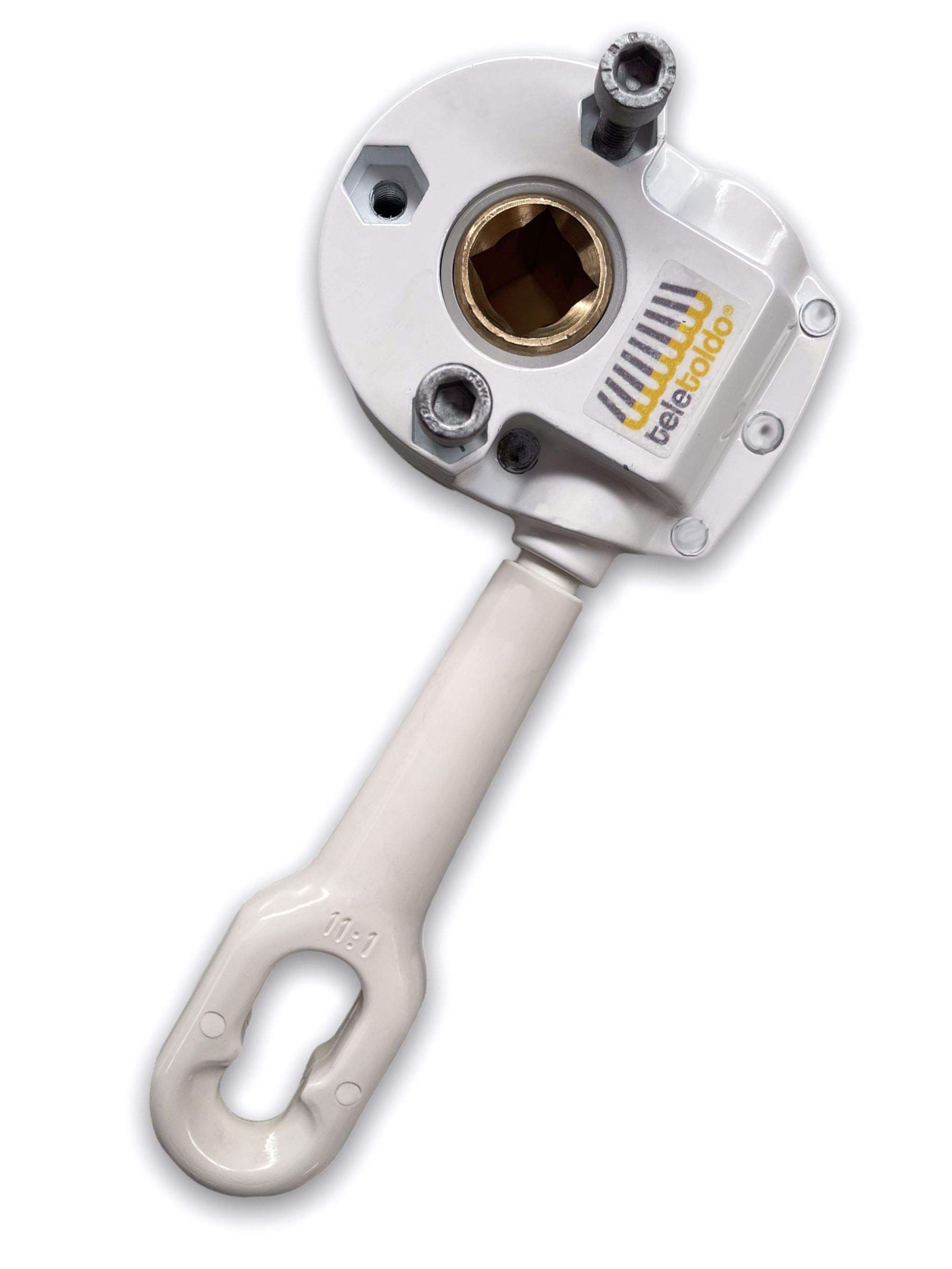 Retractable Awning 1:11 Manual Worm Gear (Includes Mounting Screws to Bracket) white