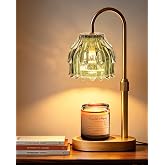 Homelist Candle Warmer, Adjustable Height Green Candle Warmer Lamp | Candle Lamp with Timer, Mother Days Gifts, Birthday Gift for Sister/Mom/Women, for New House Warming with 2 GU10 Bulbs