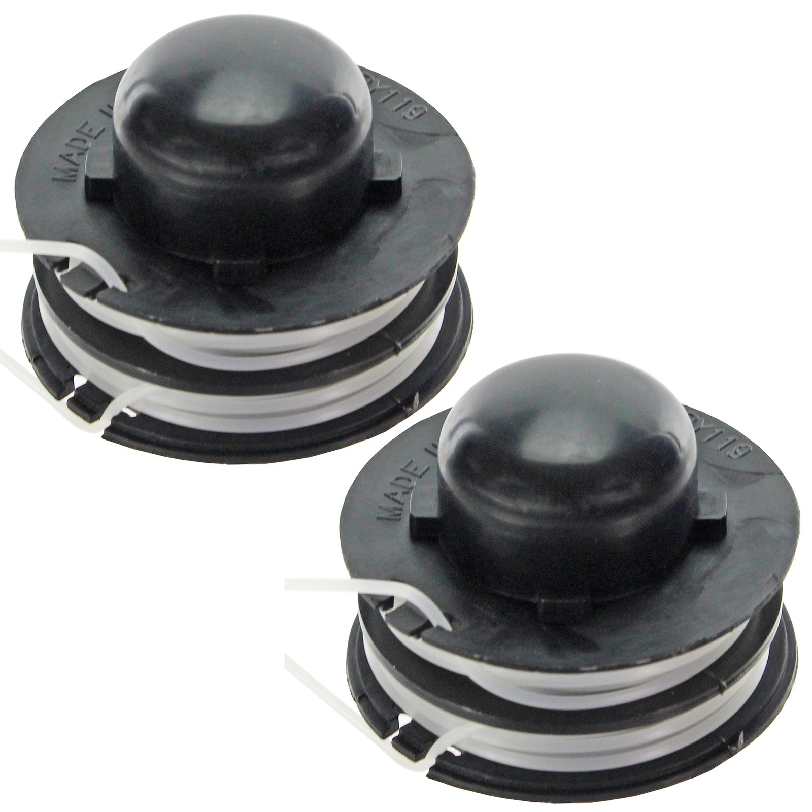 SPARES2GO Dual Feed Trimmer Line & Spool Head for B&Q FPGT250-6 Strimmer (Pack of 2)