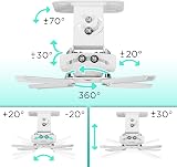 Duronic PB05XB Projector Mount Ceiling Wall Bracket 13.6kg Heavy Duty Tilt view 3