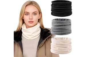 OMUKY Winter Neck Warmer for Men Women Unisex Neck Gaiter Warm Winter Loop Scarf Cold Weather Scarf