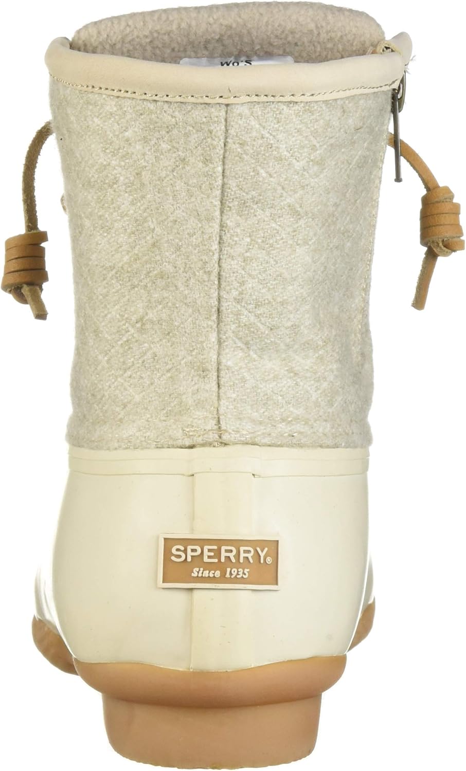 saltwater emboss wool duck rain boots