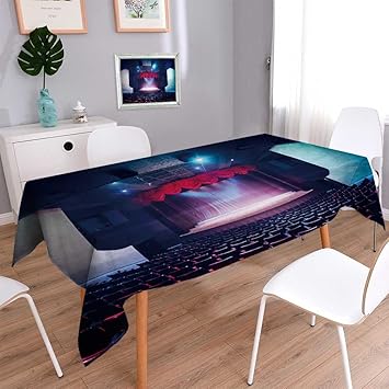 Amazon Prunushome 防水テーブルクロス アニマル ラボ ビュッフェ