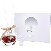 Lavault Reed Diffusers for Home, Office, Living Room, Bathroom, Bedroom - Essential Oil Reed Diffusers Gift Set - Aromatherapy Room Aroma Fresheners_Red
