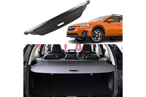 Liizoo Cargo Cover Rear Trunk Cover Fit for Subaru XV Crosstrek Impreza 2019 2020 2021 2022 2023 2024 Rear Trunk Security Cov