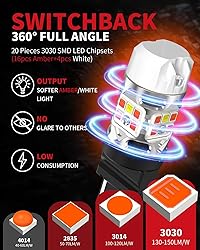 LASFIT T3 3157 LED Bulb Switchback Built in