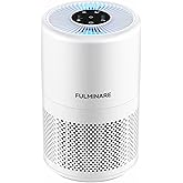 FULMINARE Air Purifiers for Home Bedroom 1095 Ft² Coverage HEPA Air Purifier for Large Room for Pets, Smoke, Kitchen, Office, 3 Speeds, Timer, Quiet, Auto Variable Frequency, Sleep Mode, White