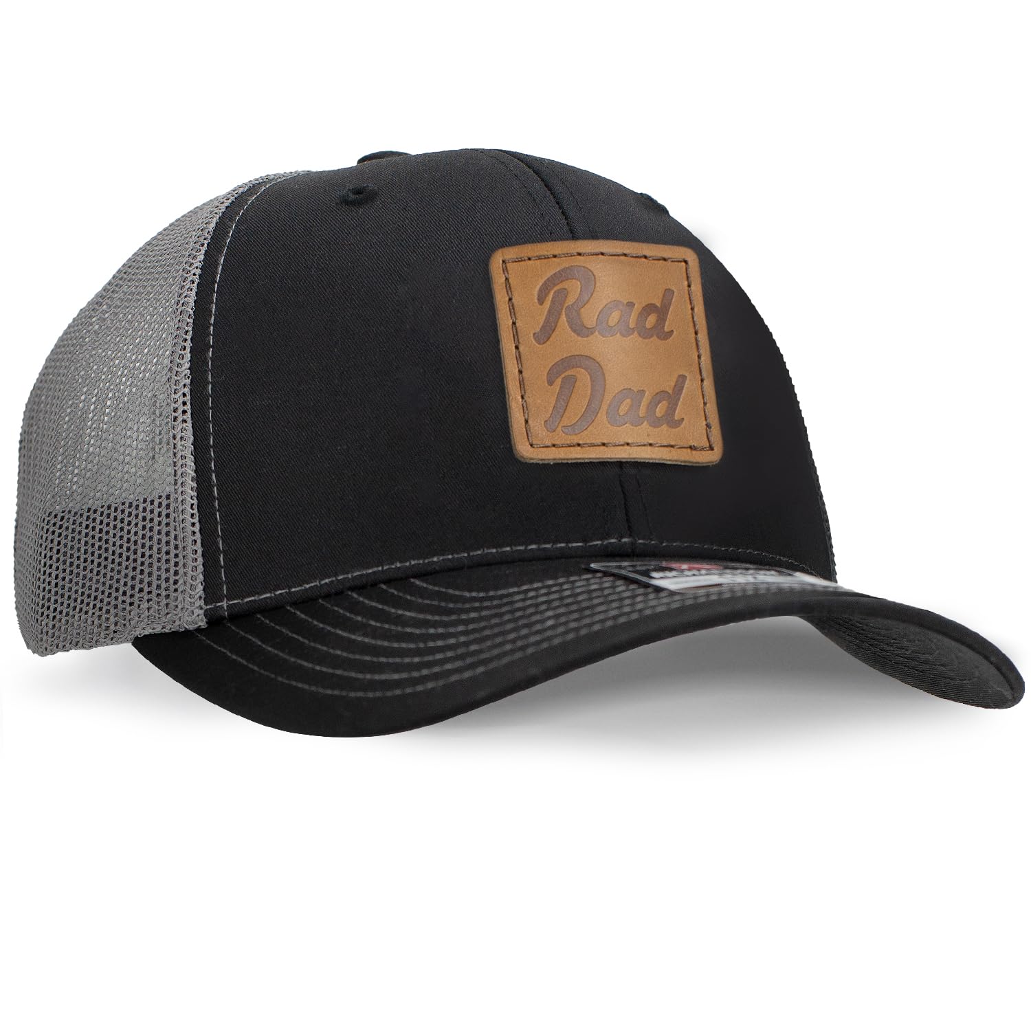 Rad Dad Leather Patch Hat | Machine-Stitched Badge