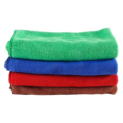 Sobby 40x40-4pc-multi-B Micro-Fiber Cleaning Cloth Set (Assorted Color, Pack of 4)