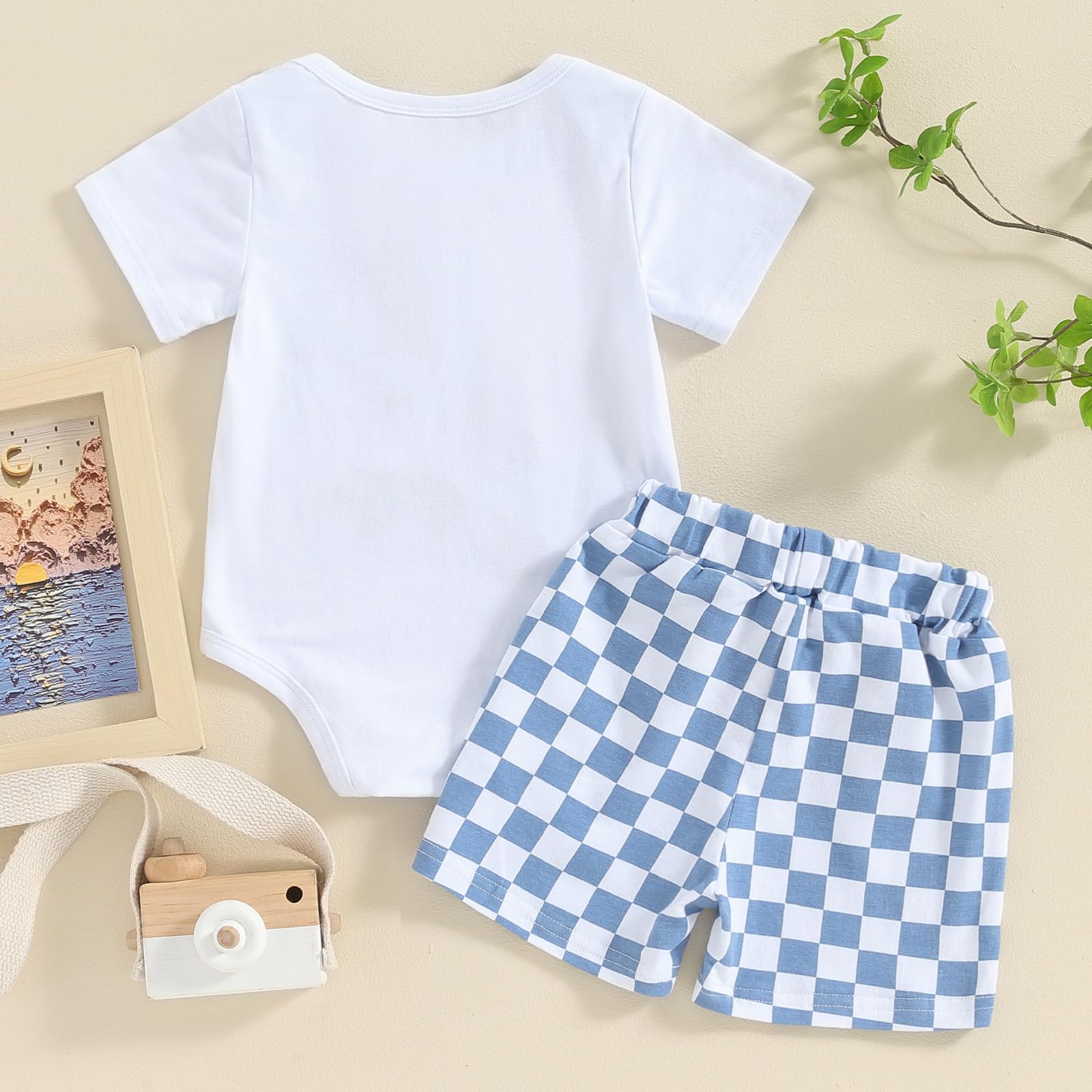 Toddler Baby Boy Summer Clothes Letter Short Sleeve T Shirt/Romper Casual Shorts Set Brother Matching Outfits