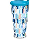 Tervis Yao Cheng - Vertical Stripes Made in USA Double Walled Insulated Tumbler Travel Cup Keeps Drinks Cold & Hot, 24oz, Classic