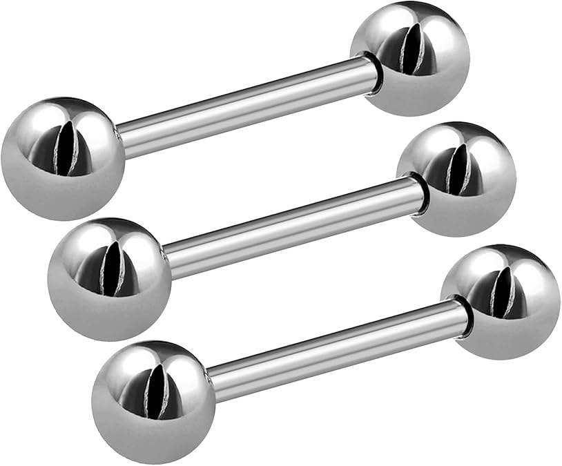 bodyjewellery 14g 14 Gauge 1.6mm 9/16 14mm Steel Tongue