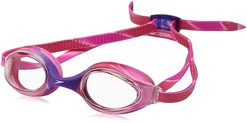 Speedo Unisex-child Swim Goggles Junior Hyper Flyer Ages 6-14, Pop Purple