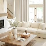 MRTREES Beige Blackout Curtains 66 Inch Drop 2 Panels 117x167 cm 46x66 view 8