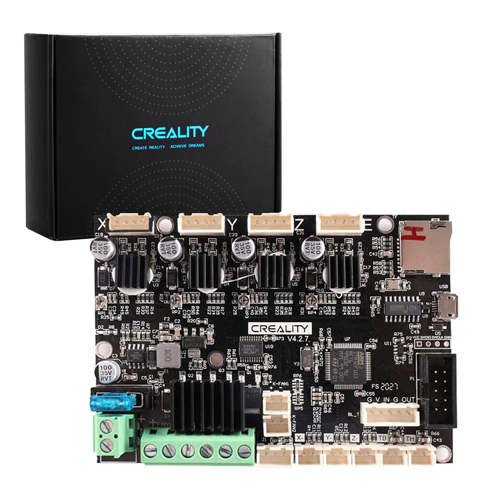 Creality Ender 3 Pro Silent Board Upgrade V4.2.7 Motherboard with TMC2225 Stepper Motor Driver for Ender 3 Pro3D Printer