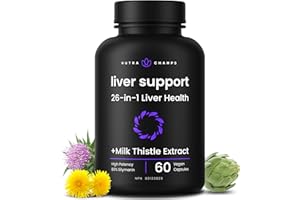 Liver Cleanse Detox & Repair Formula – 25+ Herbal Ingredients for Liver Health – Milk Thistle (80% Silymarin), Artichoke, Dan