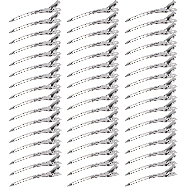 100 Stück Französische Haarspangen Blank – 7 Cm, Silber, Für DIY & Haarstyling