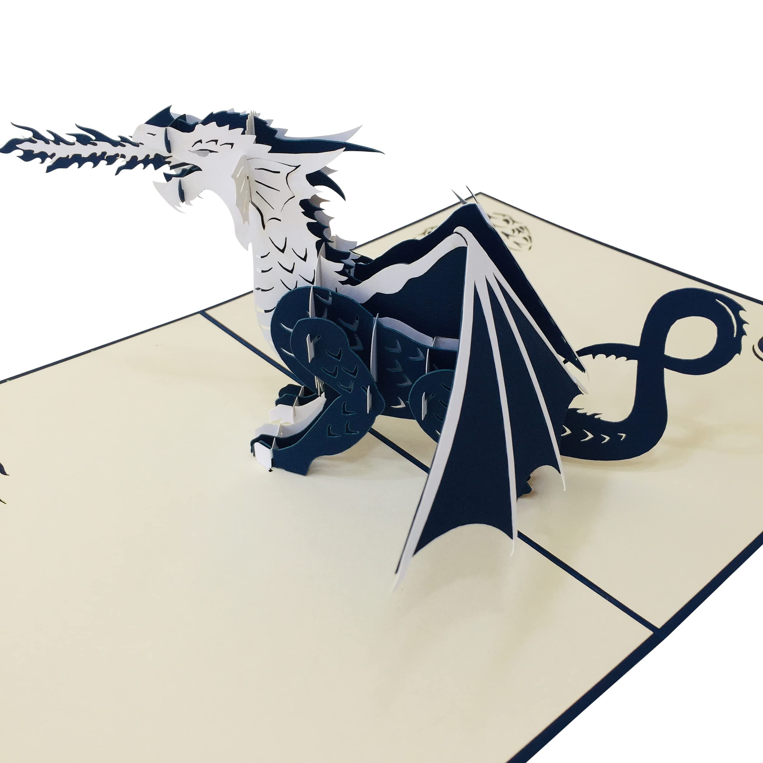 Dragon Pop Up Card by DEVINE Popup Cards | 3D Pop Up Birthday Cards for Kids | Pop Up Greeting Cards | 3D Fathers Day Card