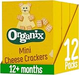 Organix Mini Organic Cheese Crackers 12+ Months 4 x 20g Boxes Pack