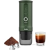 OutIn Nano Portable Electric Espresso Machine, Travel Coffee Maker for Camping, Car Coffee Maker Self-Heating with USB-C, Wit