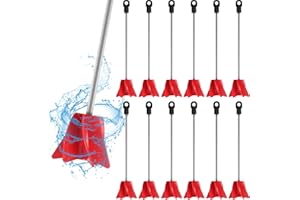 Loosh 12 Pcs 11 Inch Paint Stirrer for Drill, Paint Mixer Attachment, Helix Epoxy Mixer for Concrete Resin Silicone Stirrer Paddle Works with Most Drills