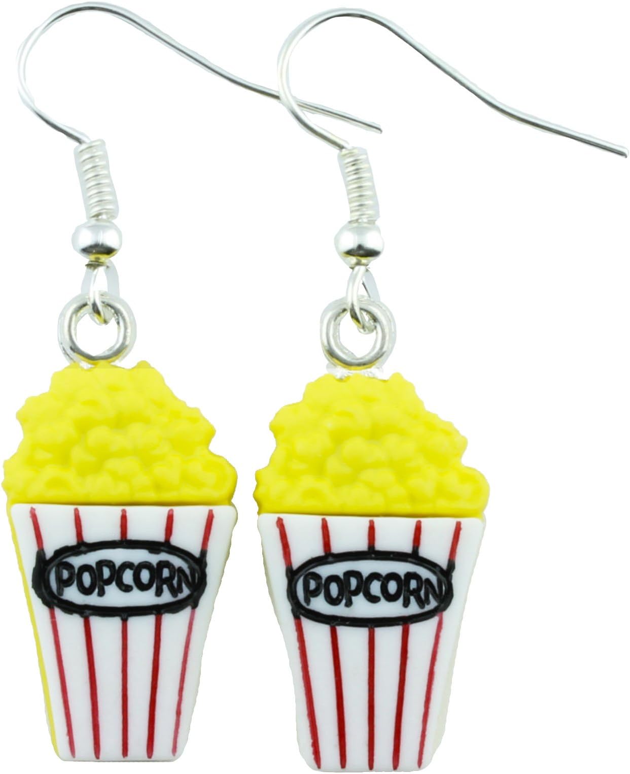 The Funky Barcode MOVIE NIGHT POPCORN DANGLE EARRINGS Gift Box Available