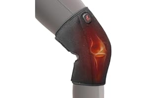Heated Knee Brace, Cordless Knee Heating Pad for Arthritis Sprain Swelling Pain Relief, 3000mAh Battery Capacity & 3 Temperat