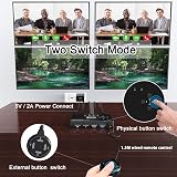 Lodokdre 4-Port USB 3.0 KVM Switch with Controller Keyboard Mouse Printer view 3