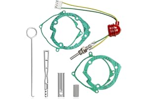 Niutudza Diesel Heater Glow Plug Repair Kit, 12V/24V 5KW 8KW Parking Diesel Heater Glow Ignition Plug Kit with Filter, Fit for Car Heater Repair Parts, Diesel Heater Accessories