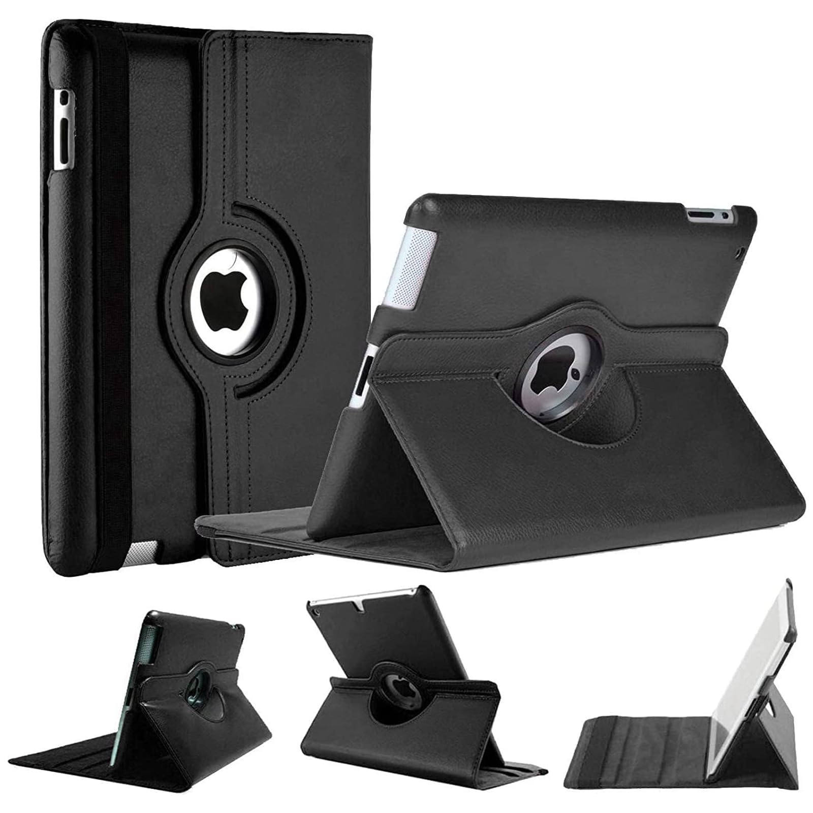 PROTech 360 Rotate Case for iPad 9.7-Inch Air 1 (2013), iPad Air 2 (2014), iPad 5th (2017) iPad 6th (2018) Auto Sleep/Wake Lightweight Protective Tablet Cover (Black)